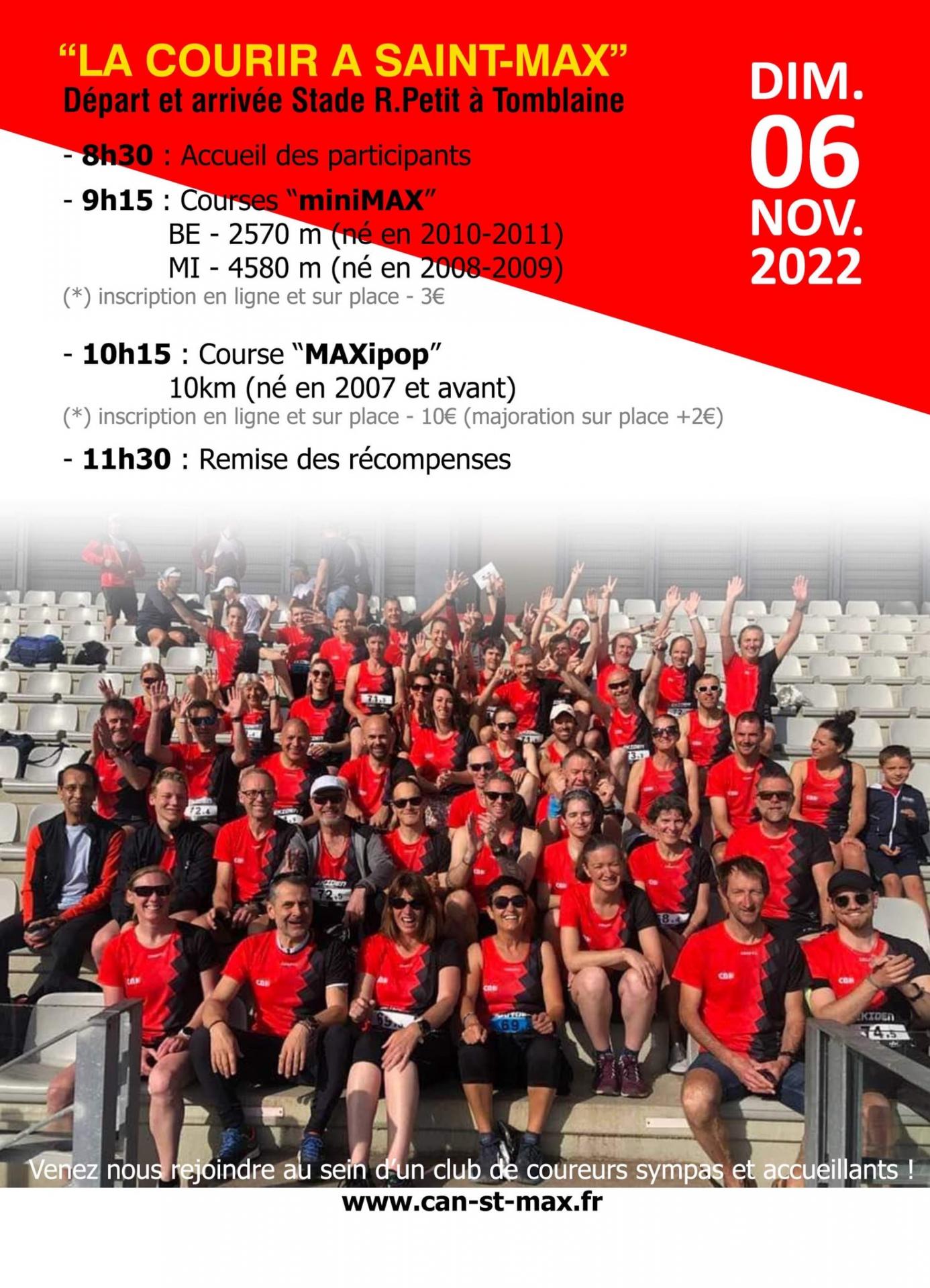 Courir a st max 6 nov 2022